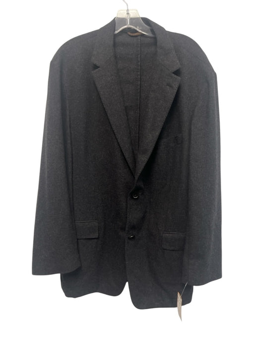 Boss Gray Wool Solid 2 Button Men's Blazer Gray / 44r