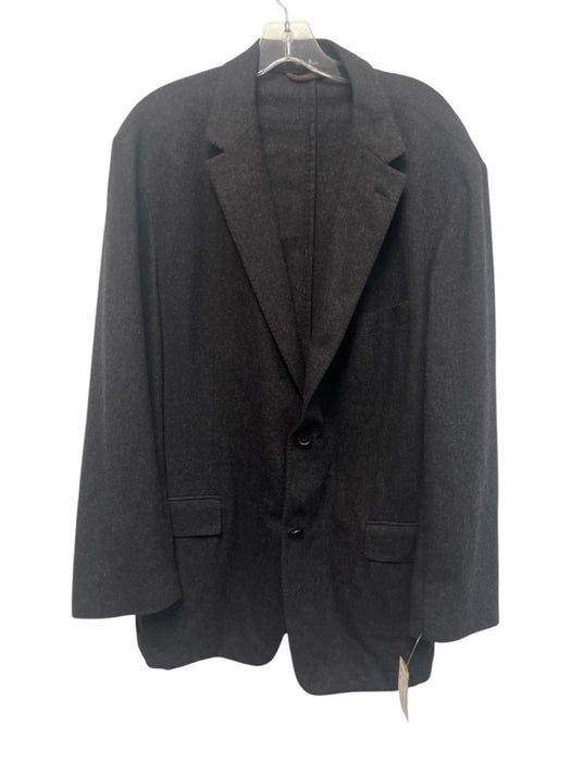 Boss Gray Wool Solid 2 Button Men's Blazer Gray / 44r