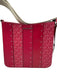 Michael Kors Berry Pink Leather Paneled Monogram Crossbody Bag Berry Pink / S