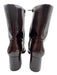 Madden Girl Shoe Size 8.5 Chocolate Brown Faux Leather Side Zip Square Toe Boots Chocolate Brown / 8.5
