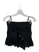 Free People Size XS Black Pleats Mini Spaghetti Strap Tank Short Set Black / XS