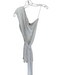 Retrofete Size S White Viscose Sequin One Shoulder Mini Tie Dress White / S