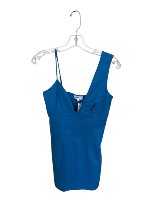 Superdown Size S Electric Blue Triangle Mini One Shoulder Pleat Dress Electric Blue / S