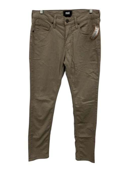 Paige Size 30 Beige Cotton Blend Solid Khakis Men's Pants Beige / 30
