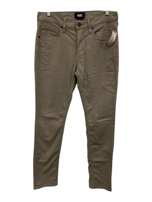 Paige Size 30 Beige Cotton Blend Solid Khakis Men's Pants Beige / 30