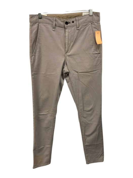 Rag & Bone Size 30 Beige Cotton Blend Solid Slim Khakis Men's Pants Beige / 30