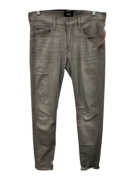 Paige Size 29 Gray Cotton Blend Washed Jean Skinny Men's Pants Gray / 29