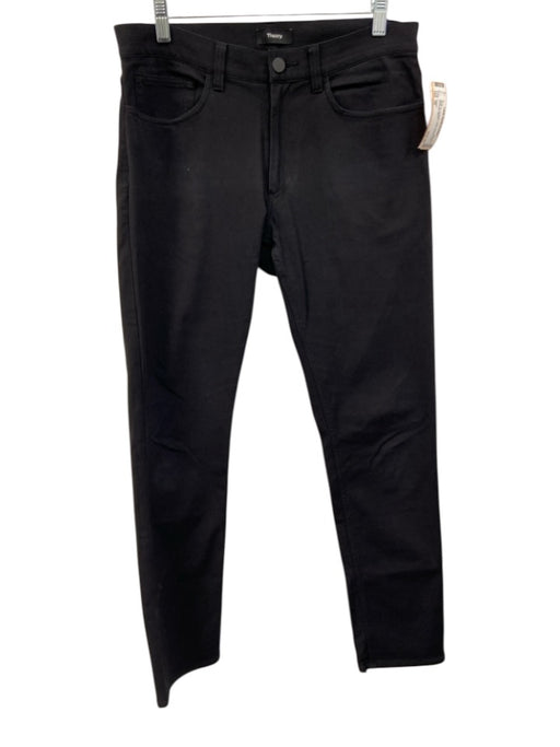 Theory Size 29 Black Synthetic Solid Athletic Slim Men's Pants Black / 29