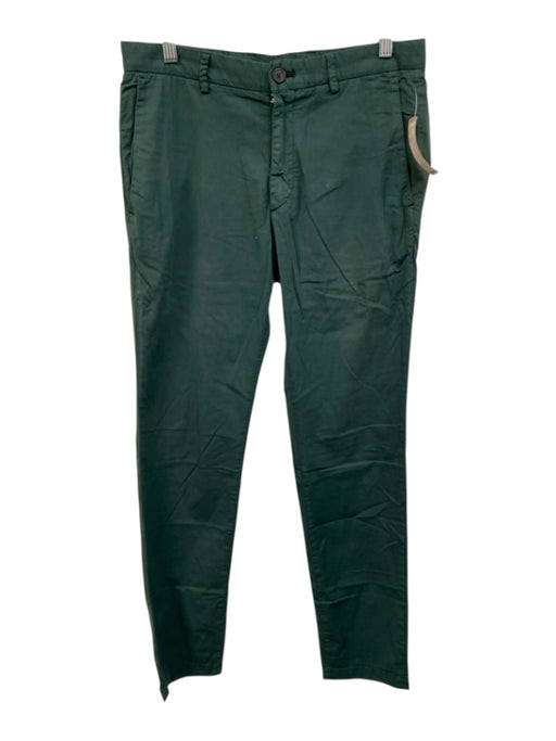 Theory Size 30 Emerald Green Cotton Blend Solid Khaki Athleisure Men's Pants Emerald Green / 30