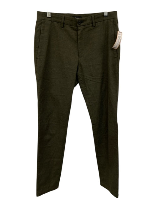 Theory Size 30 Dark Green Wool Blend Solid Dress Men's Pants Dark Green / 30