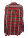 Burberry Size XL Red & Green Cotton Plaid Button Up Men's Long Sleeve Shirt Red & Green / XL