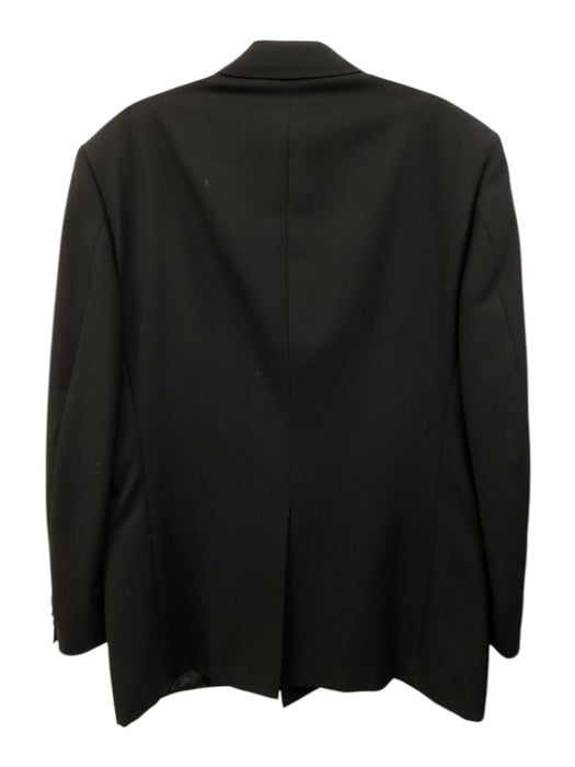Dior Vintage Black Wool Solid Double Breasted Men's Blazer Black / Est 42