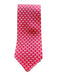 Ferragamo NWT Red & White Silk All Over Print Men's Tie Red & White