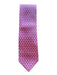 Ferragamo Purple & White Silk All Over Print Men's Tie Purple & White