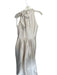 Alfred Sung Size 16 Ivory Polyester Maxi High Neck Tie Neck Tiered Gown Ivory / 16