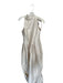 Alfred Sung Size 16 Ivory Polyester Maxi High Neck Tie Neck Tiered Gown Ivory / 16