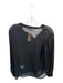 Boden Size 12 Black Polyester Button Up Polka Dot Long Sleeve Sheer Top Black / 12