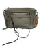 Rebecca Minkoff Taupe Gray Saffiano Leather Zip Close Chain Strap Crossbody Bag Taupe Gray
