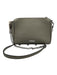 Rebecca Minkoff Taupe Gray Saffiano Leather Zip Close Chain Strap Crossbody Bag Taupe Gray