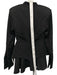 Bella Barnett Size M Black Polyester Embellished Shoulder Pads Mini Dress Black / M
