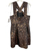 Banana Republic Size 14 Tan & black Polyester Sleeveless Animal Print Dress Tan & black / 14