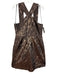 Banana Republic Size 14 Tan & black Polyester Sleeveless Animal Print Dress Tan & black / 14