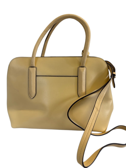 Radley London Light Yellow Leather Top Handle Multiple Straps Satchel Bag Light Yellow