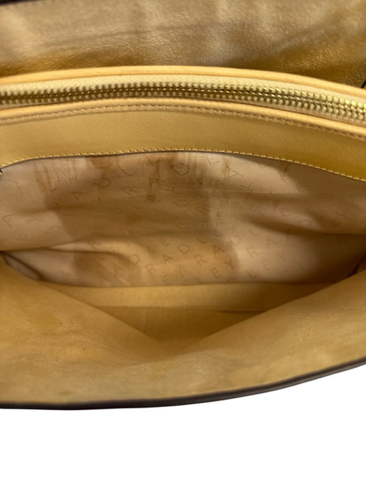 Radley London Light Yellow Leather Top Handle Multiple Straps Satchel Bag Light Yellow