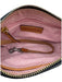 Dooney & Bourke navy blue & tan Leather Zip Close Top Handle Pouch Hand Bag navy blue & tan / Mini