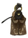 Coach Brown & Gold Canvas & Leather Zip Top Monogram Metallic hand bag Bag Brown & Gold / XS