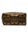 Coach Brown & Gold Canvas & Leather Zip Top Monogram Metallic hand bag Bag Brown & Gold / XS
