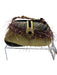 Mary Frances Green, Red, Purple Textile Magnetic Snap Fringe Beaded Strap Bag Green, Red, Purple / XS