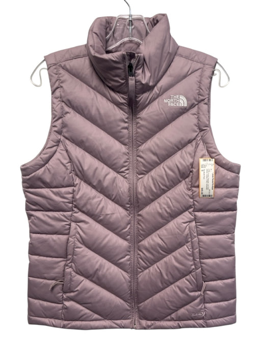 The North Face Size S Dusty Purple Polyester Zip Front Athletic Quilted Vest Dusty Purple / S