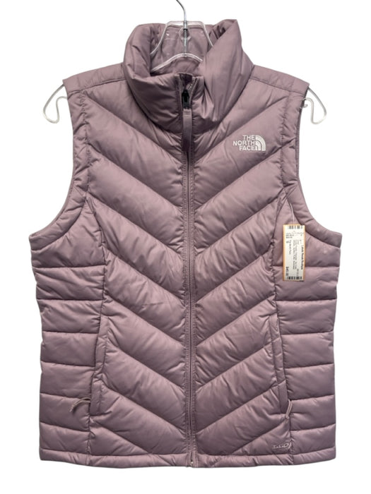 The North Face Size S Dusty Purple Polyester Zip Front Athletic Quilted Vest Dusty Purple / S