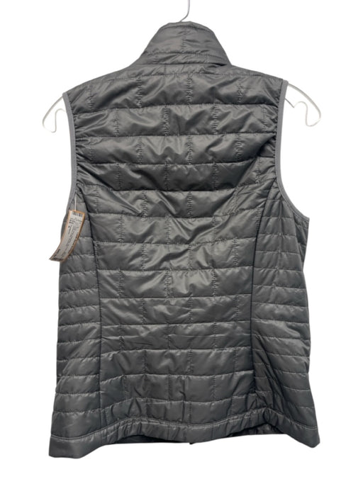 Patagonia Size S Dark Gray Polyester Zip Front Athletic Quilted Puffer Vest Dark Gray / S