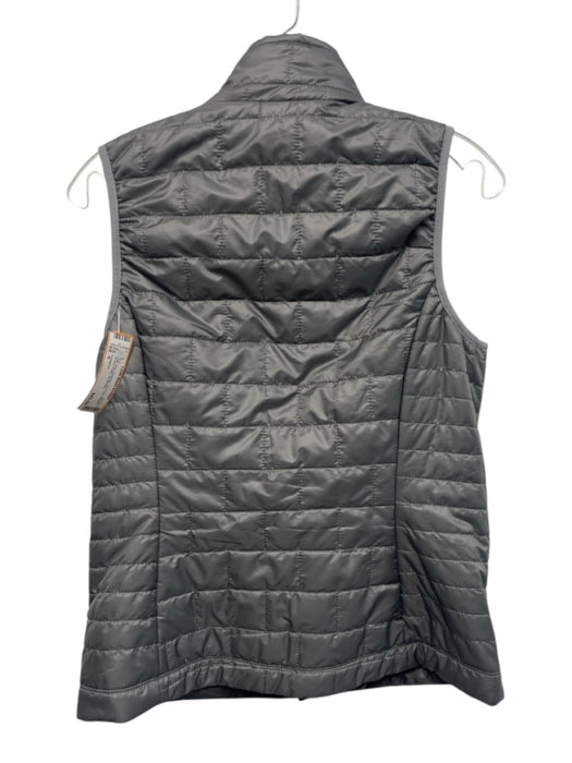 Patagonia Size S Dark Gray Polyester Zip Front Athletic Quilted Puffer Vest Dark Gray / S