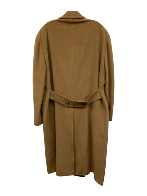 Polo University Size One Size Brown Wool Fleece Trench 3 Button Long Sleeve Coat Brown / One Size
