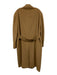 Polo University Size One Size Brown Wool Fleece Trench 3 Button Long Sleeve Coat Brown / One Size