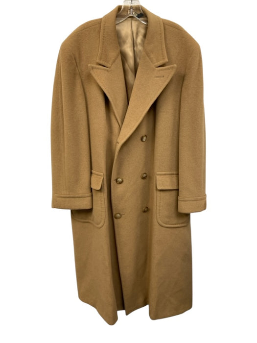 Polo University Size One Size Brown Wool Fleece Trench 3 Button Long Sleeve Coat Brown / One Size