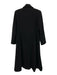 Steve by Searle Size 2 Black Wool Double Breasted Trench Long Sleeve Coat Black / 2