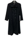Steve by Searle Size 2 Black Wool Double Breasted Trench Long Sleeve Coat Black / 2