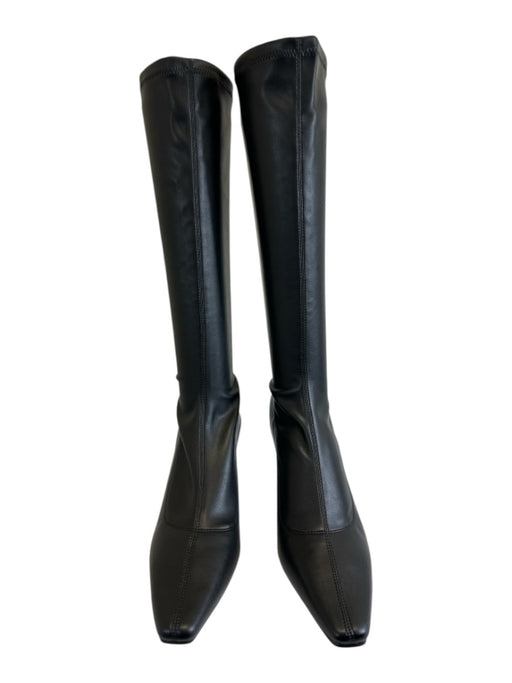 Naked Wolfe Shoe Size 9 Black Vegan Leather Stretch Pointed Square Toe Boots Black / 9