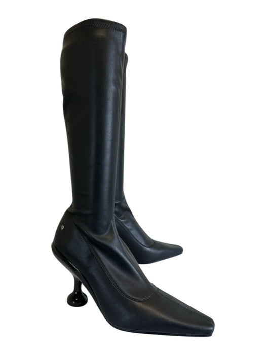 Naked Wolfe Shoe Size 9 Black Vegan Leather Stretch Pointed Square Toe Boots Black / 9