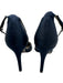 Adrianna Papell Shoe Size 7.5 Blue Leather Satin Embellished Stiletto Pumps Blue / 7.5