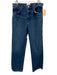 Reformation Size 28 Medium Wash Cotton Denim High Rise Faded Wide Leg Jeans Medium Wash / 28