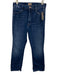 Mother Size 29 Dark Wash Cotton Denim High Rise Whiskering Raw Hem Jeans Dark Wash / 29