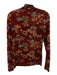 Ulla Johnson Size Medium Orange, Blue, Cream Rayon Blend Long Sleeve Mesh Top Orange, Blue, Cream / Medium