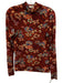 Ulla Johnson Size Medium Orange, Blue, Cream Rayon Blend Long Sleeve Mesh Top Orange, Blue, Cream / Medium