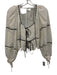 For Love & Lemons Size Medium White & Black Cotton Long puff sleeve Top White & Black / Medium
