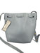 Mansur Gavriel Light Blue Saffiano Leather Drawstring Crossbody Strap Bucket Bag Light Blue / Small